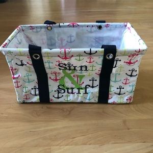 Thirty-One Medium Utility Tote Anchors Away
